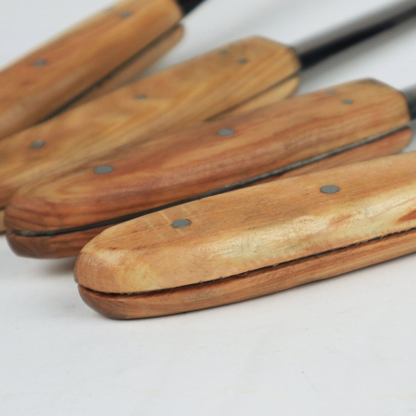 saphora Stainless Steel Cooking And Serving Spoon Wood Handle - 4 Pcs